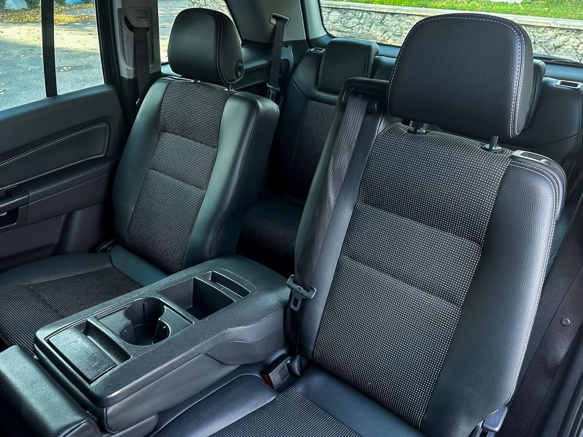 Clean modern car interior seating